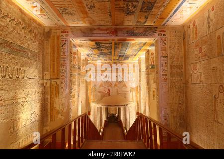 The Colorful Tomb of Ramesses VI in Luxor Stock Photo - Alamy