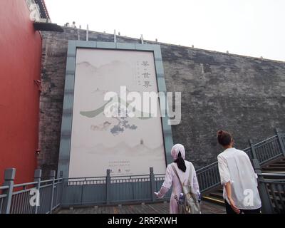 Visit a special exhibition of tea culture in the Forbidden City in Beijing, China, 6 September, 2023. Stock Photo