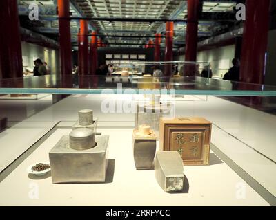 Visit a special exhibition of tea culture in the Forbidden City in Beijing, China, 6 September, 2023. Stock Photo