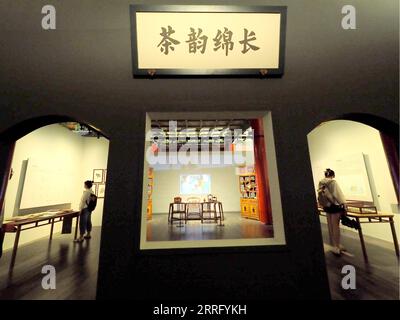 Visit a special exhibition of tea culture in the Forbidden City in Beijing, China, 6 September, 2023. Stock Photo