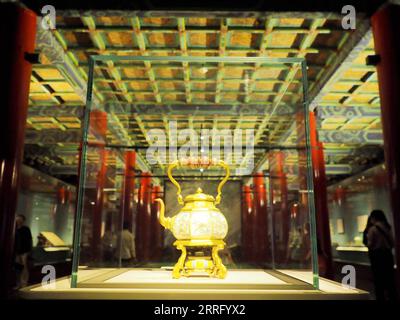 Visit a special exhibition of tea culture in the Forbidden City in Beijing, China, 6 September, 2023. Stock Photo