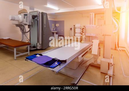 Interior view of an empty operating room with new interior and equipment Stock Photo