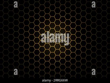 Vector illustration black honeycomb abstract background Stock Vector