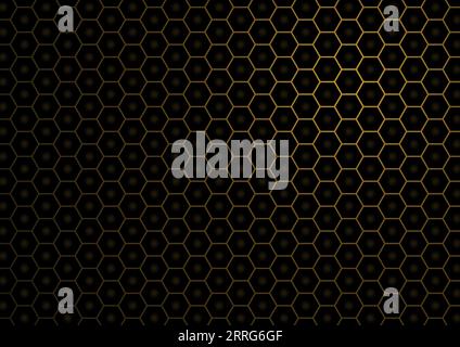 Vector illustration black honeycomb abstract background Stock Vector