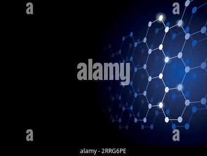 Vector illustration of abstract modern background for technology, blockchain or network concept Stock Vector