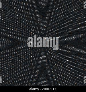 Abstract background with a radial halftone dots design Stock Vector