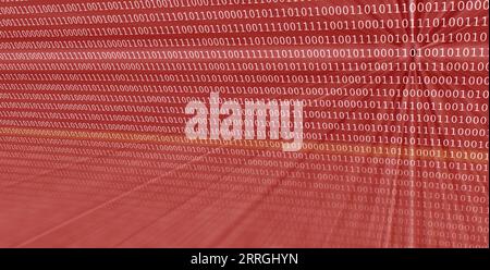 Colorful Digital Data Digits And Streaming Source Code Background With ...