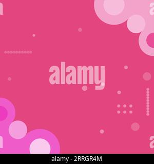 Editable trendy gradient social media template,colorful circles background wallpaper Stock Vector