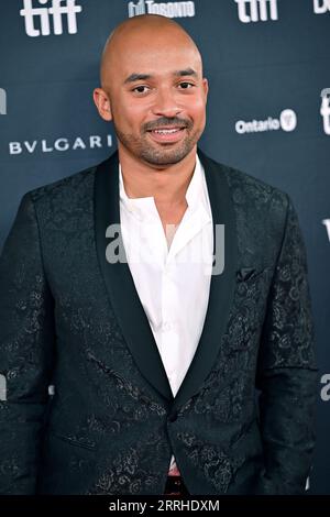 Toronto, Canada. 07th Sep, 2023. Composer Pierre Charles arrives for the world premiere of 'Gonzo Girl' at the Royal Alexandra Theatre on opening night of the Toronto International Film Festival in Toronto, Canada on Thursday, September 7, 2023. Photo by Chris Chew/UPI Credit: UPI/Alamy Live News Stock Photo