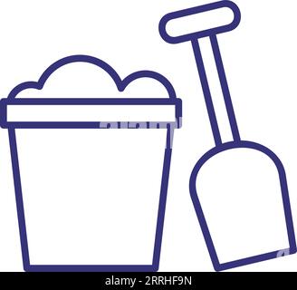 Sandbox line icon, concept sign, outline vector illustration, linear ...