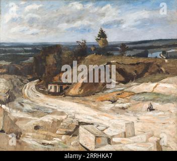 Stonequarry by the River Oise II, 1877. Stock Photo