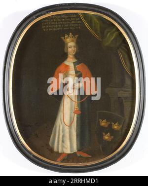 Helvig Queen of Sweden Princess of Holstein, c14th century. Stock Photo