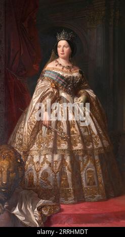 Isabella II (1830-1904), reg. Queen of Spain, married to King Francis of Spain, c19th century. Stock Photo