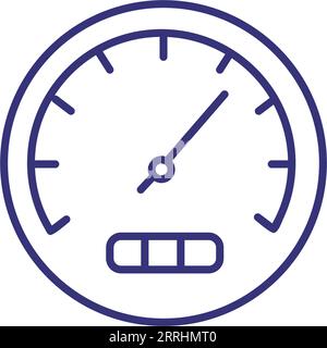 Speedometer line icon. Stock Vector