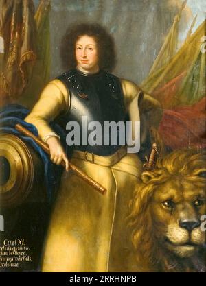 Karl XI, 1655-1697, King of Sweden Palatine Count of Zweibr&#xfc;cken, 1689. Stock Photo