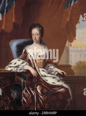 Hedvig Eleonora, 1636-1715, Princess of Holstein-Gottorp, Queen of Sweden, late 17th-early 18th century. Stock Photo