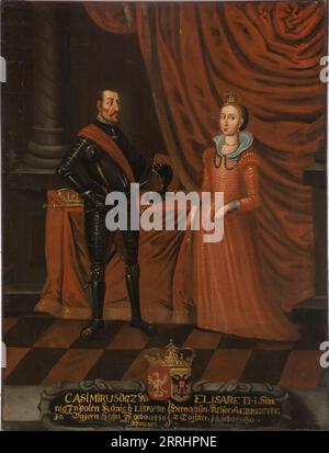 Casimir IV (1427-1492), King of Poland, and his consort Elizabeth (1437-1505), Archduchess of Austria, Queen of Poland, c15th century. Stock Photo