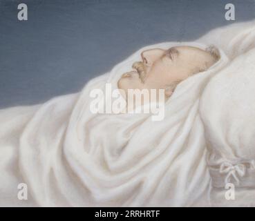 Gustav IV Adolf, 1778-1837, on his deathbed, mid-19th century. Stock Photo