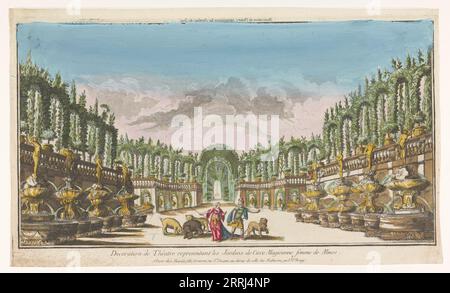 View of the garden of Circe, 1735-1805. Stock Photo