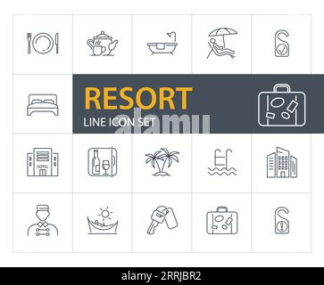 Hotel mini bar icon, outline style Stock Vector Image & Art - Alamy