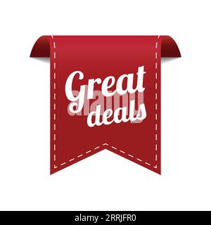 Great deals red banner vector design Stock Vector