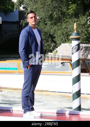 Venice, . 08th Sep, 2023. day 10 - arrivals at the Hotel Excelsior landing stage. In the photo Alessandro Basciano Credit: Independent Photo Agency/Alamy Live News Stock Photo