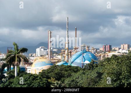 Tenerife, Santa Cruz de Tenerife, refinery, industrial area Stock Photo
