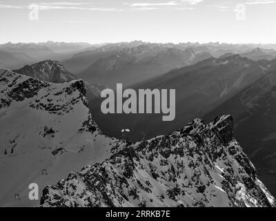 Summer evening on the Zugspitze, Stock Photo