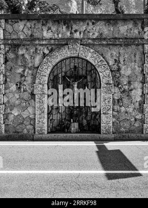 Malcesine, on the eastern shore of Lake Garda. Stock Photo