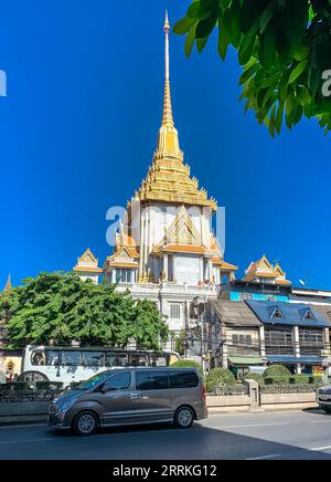 Temple of the Golden Buddha, Phra Maha Mondop, Wat Traimit, Chinatown, Bangkok, Thailand, Asia Stock Photo