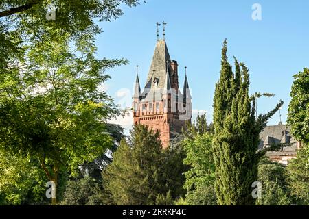 Germany, Baden Wuerttemberg, Weinheim, Odenwald, Bergstrasse, Weinheim Castle, Stock Photo