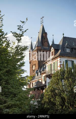 Germany, Baden Wuerttemberg, Weinheim, Odenwald, Bergstrasse, Weinheim Castle, Stock Photo