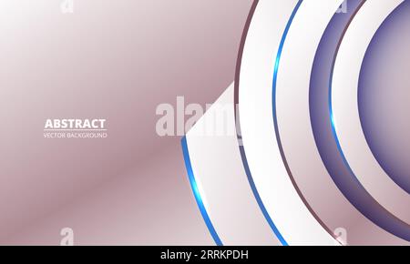 Luxury elegant gold background with colored circles line and broken geometric elements. Vector illustration Stock Vector