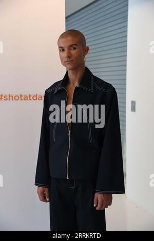 New York, USA. 08th Sep, 2023. Models display Kent Anthony fashions during New York Men's Day S/S24 Presentations at Daylight Studios in New York, NY on September 8, 2023. (Photo by Efren Landaos/Sipa USA) Credit: Sipa USA/Alamy Live News Stock Photo