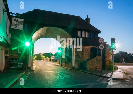 England, Kent, Sandwich, Sandwich Toll Bridge Stock Photo