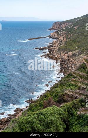 Peaceful shoreline of Cape Spartel near Tangier, Morocco Stock Photo