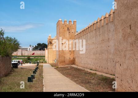 Historic medieval Chellah from Merinid time in Rabat, Morocco Stock Photo