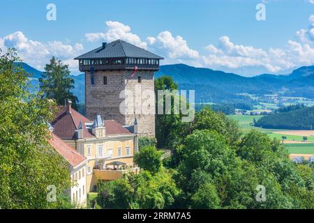 Althofen, tower Annaturm in Central Carinthia, Carinthia, Austria Stock Photo