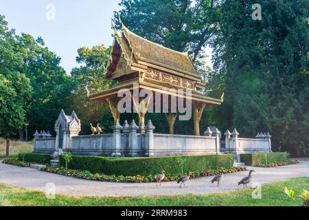 Bad Homburg vor der Höhe, park Kurpark, Thai Sala I in Taunus, Hesse, Germany Stock Photo