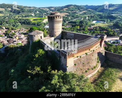 Gerger Or Rocca aerial view of the Manfrediana and Venetian Fortress of Brisighella ...