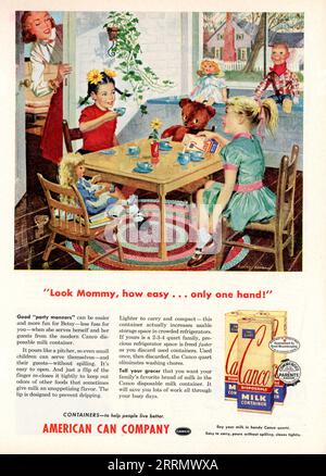 Vintage 'Good Housekeeping' October 1953 issue Advert, USA Stock Photo