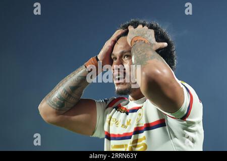 Wakefield, UK. 08th Sep, 2023. Be Well Support Stadium, Wakefield, West Yorkshire, 8th September 2023. Betfred Super League Wakefield Trinity vs Catalans Dragons Renouf Atoni of Wakefield Trinity Credit: Touchlinepics/Alamy Live News Stock Photo