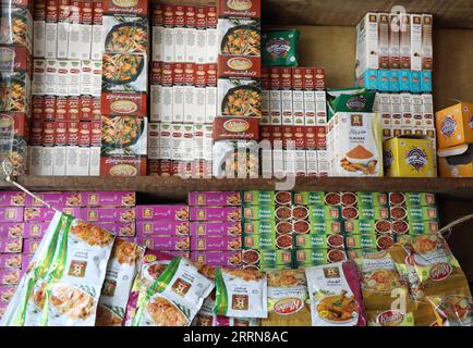 Village grocery store in Pakistan Stock Photo