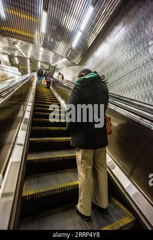 Roosevelt Island Subway Station Manhattan   New York, New York, USA Stock Photo