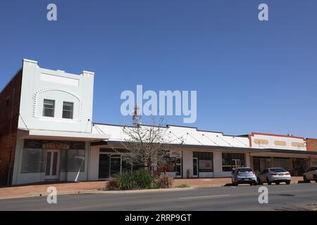 Nyngan, a town in the Bogan Shire local government area within the Orana Region of central New South Wales, Australia Stock Photo