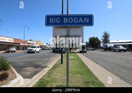 The Big Bogan statue at 70 Pangee Street in Nyngan, New South Wales, Australia Stock Photo