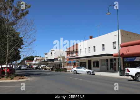 Nyngan, a town in the Bogan Shire local government area within the Orana Region of central New South Wales, Australia Stock Photo