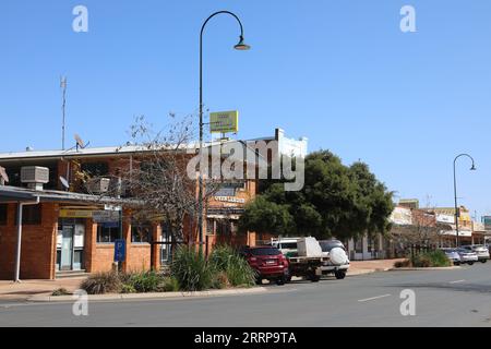 Nyngan, a town in the Bogan Shire local government area within the Orana Region of central New South Wales, Australia Stock Photo