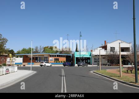 Nyngan, a town in the Bogan Shire local government area within the Orana Region of central New South Wales, Australia Stock Photo