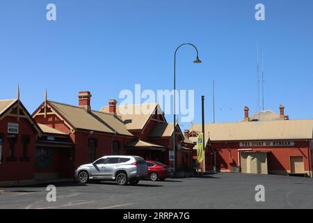 Nyngan, a town in the Bogan Shire local government area within the Orana Region of central New South Wales, Australia. Pictured: Nyngan Museum. Stock Photo